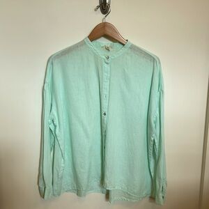 Eileen Fisher Organic Linen Box Top